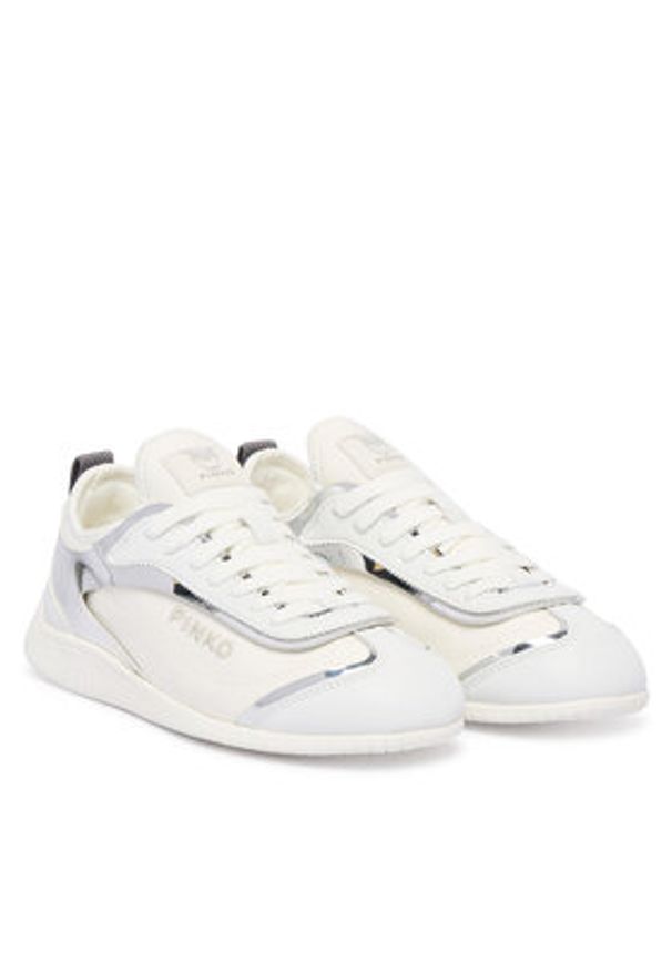Pinko - PINKO Sneakersy Reby 08 SS0121 T045 Biały. Kolor: biały. Materiał: materiał