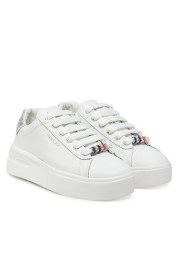 Replay - REPLAY Sneakersy GWZ4N .000.C0021L Biały. Kolor: biały. Materiał: skóra