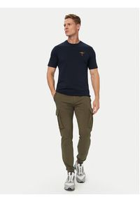 Aeronautica Militare T-Shirt 262TS1580UJ00372 Granatowy Regular Fit. Kolor: niebieski. Materiał: bawełna #2