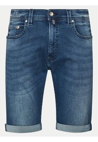 Pierre Cardin Szorty jeansowe 34520/000/8128 Granatowy Modern Fit. Kolor: niebieski. Materiał: jeans