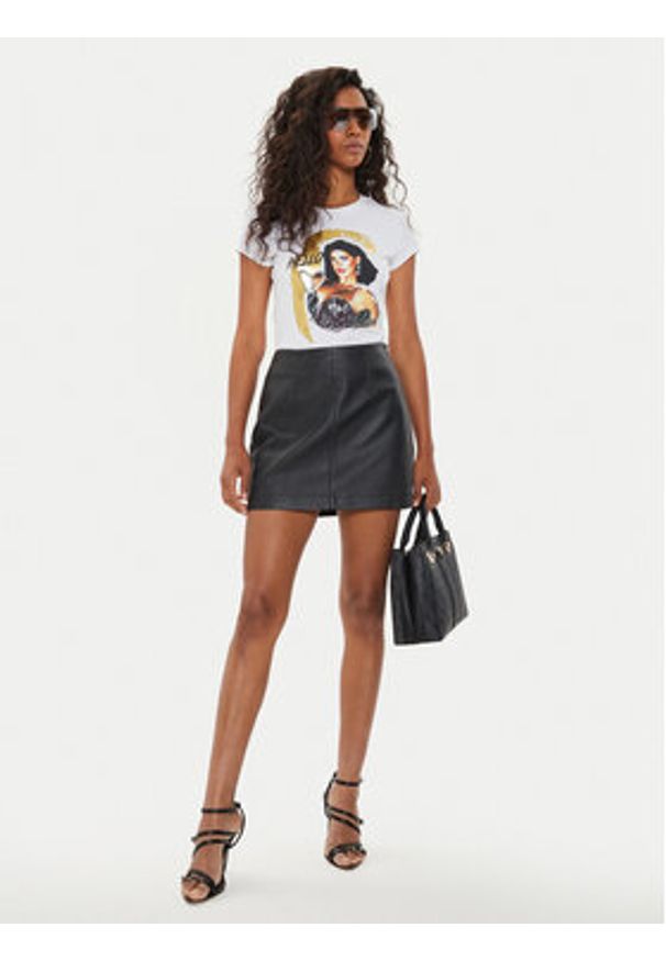 Guess T-Shirt W4YI67 K49A1 Biały Regular Fit. Kolor: biały. Materiał: bawełna, syntetyk