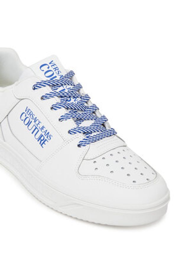 Versace Jeans Couture Sneakersy 78YA3SJ5 Biały. Kolor: biały. Materiał: skóra