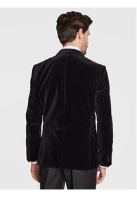 BOSS - Boss Marynarka H-Hutson-Tux-231 50484709 Czarny Slim Fit. Kolor: czarny. Materiał: bawełna #5