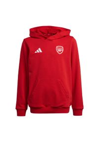 Adidas - Bluza z kapturem Arsenal Kids. Typ kołnierza: kaptur. Kolor: czerwony