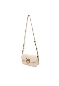 Pinko - PINKO Torebka Love Box Baguette Al 25-26 PLTT 105083 A26L Écru. Kolor: kremowy. Materiał: skórzane #5