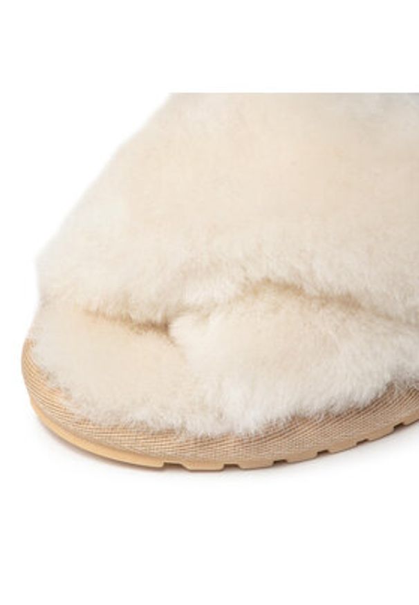 EMU Australia Kapcie Mayberry W11573 Beżowy. Kolor: beżowy. Materiał: skóra