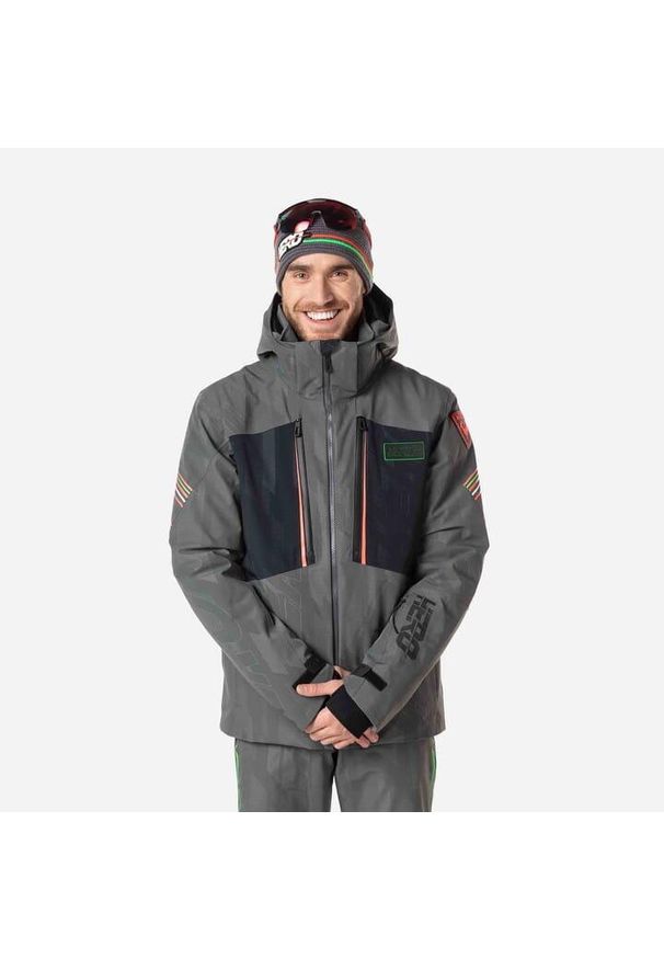 Kurtka narciarska męska Rossignol Hero Course Jacket. Kolor: szary. Sport: narciarstwo