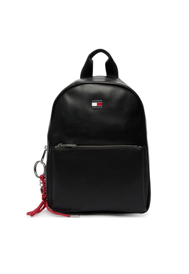 Tommy Jeans Plecak Tjw City Charm Dome Backpack AW0AW18579 Czarny. Kolor: czarny. Materiał: skóra