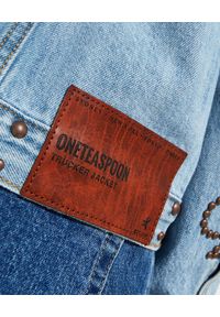 ONETEASPOON - Kurtka jeansowa z nitami Trucker. Typ kołnierza: kolnierz wykładany. Kolor: niebieski. Materiał: jeans #3
