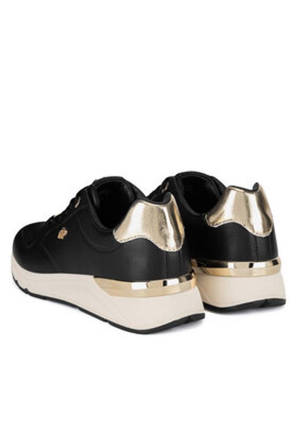 MEXX Sneakersy MI001008143W Czarny. Kolor: czarny. Materiał: skóra