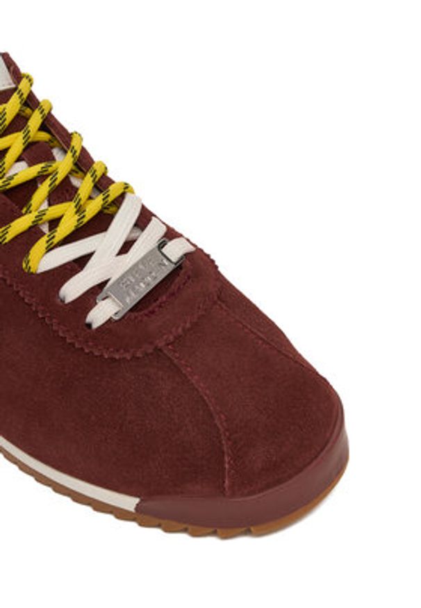 Steve Madden Sneakersy Mirage-Sm SM11003908 Bordowy. Kolor: czerwony. Materiał: zamsz, skóra