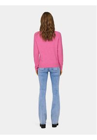only - ONLY Sweter Rica 15204279 Różowy Regular Fit. Kolor: różowy. Materiał: syntetyk #3
