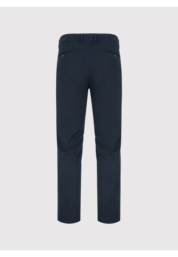 Pako Lorente - PAKO LORENTE - Granatowe spodnie męskie. Okazja: na co dzień. Kolor: niebieski. Materiał: bawełna, elastan. Sezon: wiosna. Styl: casual