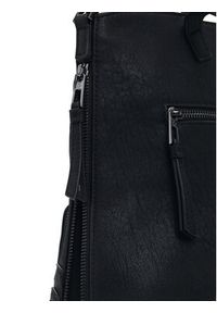 Desigual Plecak Embro Patch Pretoria 25WAKP24 Czarny. Kolor: czarny. Materiał: skóra