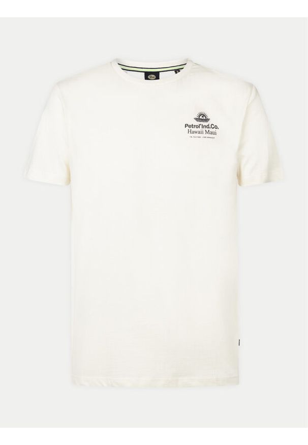 Petrol Industries T-Shirt M-1040-TSR645 Biały Regular Fit. Kolor: biały. Materiał: bawełna