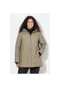 ULLA POPKEN - Damskie Kurtka funkcyjna HYPRAR wodoodporna trapezowy krój kaptur. Kolekcja: plus size. Kolor: zielony. Materiał: poliester, materiał #1