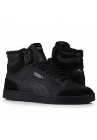 Buty męskie zimowe ocieplane Puma SHUFFLE MID FUR. Kolor: czarny. Sezon: zima #1