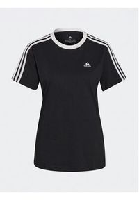 Adidas - adidas T-Shirt Essentials 3-Stripes GS1379 Czarny Loose Fit. Kolor: czarny. Materiał: bawełna #6