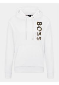 BOSS - Boss Bluza 50481746 Biały Regular Fit. Kolor: biały. Materiał: bawełna #6