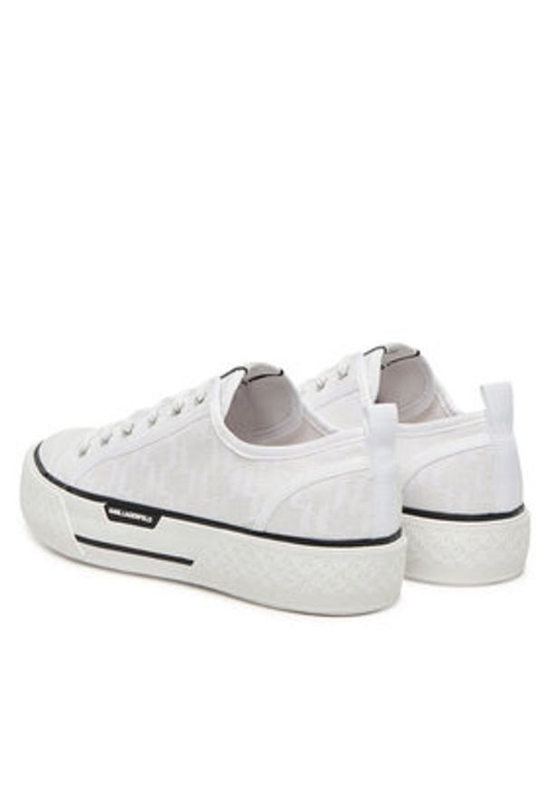 Karl Lagerfeld - KARL LAGERFELD Trampki KL50425 Biały. Kolor: biały. Materiał: materiał