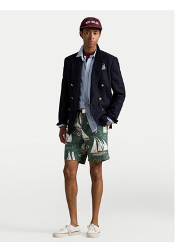 Polo Ralph Lauren Szorty materiałowe 710972102001 Zielony Regular Fit. Kolor: zielony. Materiał: bawełna