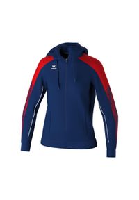 ERIMA - Damska bluza dresowa z kapturem Erima Evo Star. Typ kołnierza: kaptur. Kolor: niebieski, czerwony, wielokolorowy. Materiał: dresówka. Sport: piłka ręczna, fitness #1