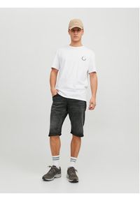 Jack & Jones - Jack&Jones Szorty jeansowe Scale 12223991 Czarny Regular Fit. Kolor: czarny. Materiał: bawełna