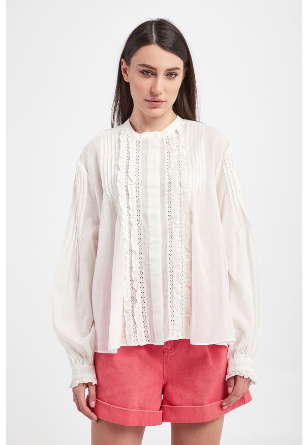 Twinset Milano - Koszula TWINSET. Materiał: koronka. Wzór: ażurowy, koronka