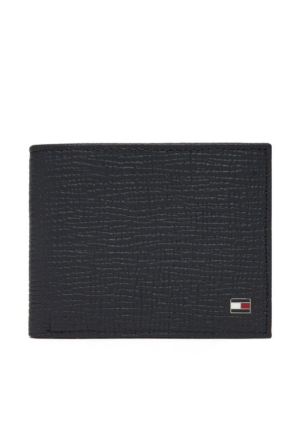 TOMMY HILFIGER - Tommy Hilfiger Duży Portfel Męski Th Flag Mini Cc Wallet AM0AM13708 Granatowy. Kolor: niebieski. Materiał: skóra