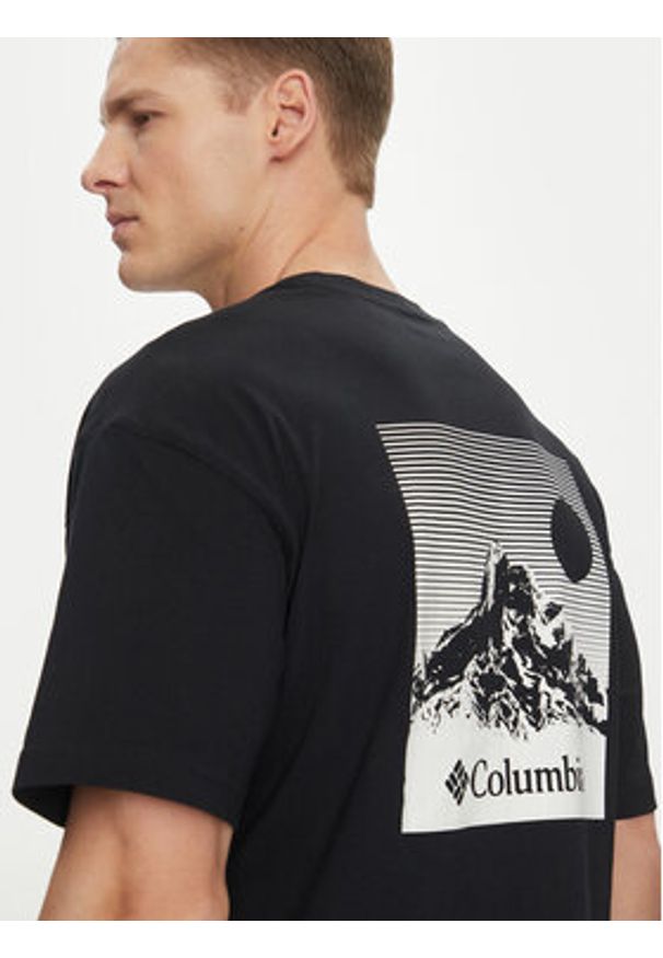 columbia - Columbia T-Shirt Butte™ 2071701 Czarny Relaxed Fit. Kolor: czarny. Materiał: bawełna