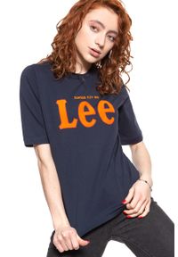 Lee - LEE T SHIRT DAMSKI TEE MIDNIGHT NAVY L43RAIMA #3