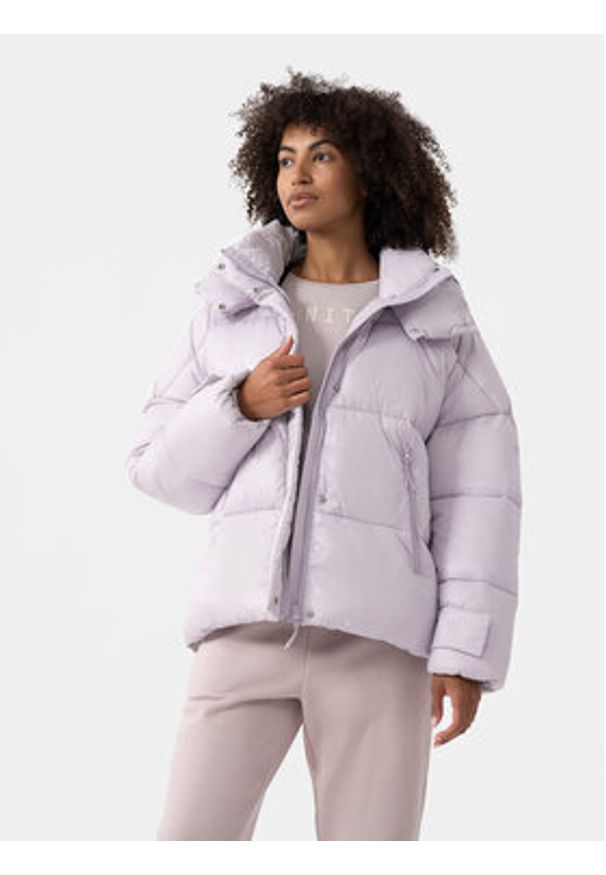 4f - 4F Kurtka zimowa 4FAW23TDJAF231 Fioletowy Regular Fit. Kolor: fioletowy. Materiał: syntetyk. Sezon: zima