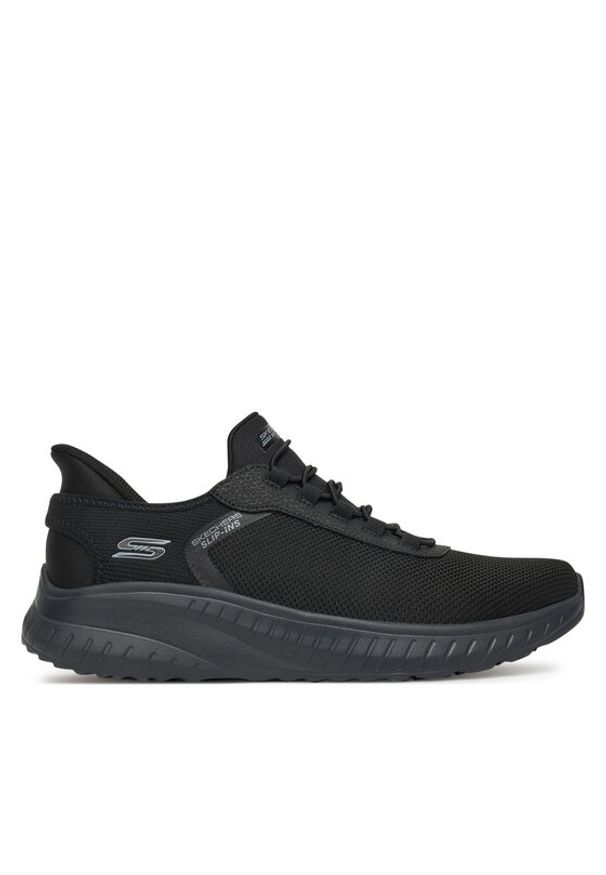 skechers - Skechers Sneakersy SLIP INS BOBS SPORT SQUAD 118303 BBK Czarny. Kolor: czarny. Materiał: materiał. Model: Skechers Sport