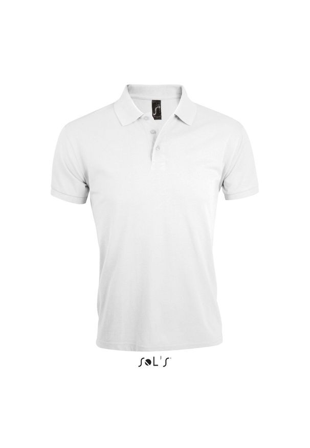 SOL'S - Polo Sol's Prime. Typ kołnierza: polo. Kolor: biały. Materiał: bawełna, poliester