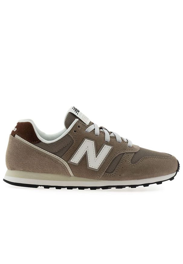 Buty unisex New Balance ML373XA2 - brązowe. Okazja: na co dzień. Zapięcie: sznurówki. Kolor: brązowy. Materiał: zamsz, materiał, skóra, guma. Szerokość cholewki: normalna. Model: New Balance 373