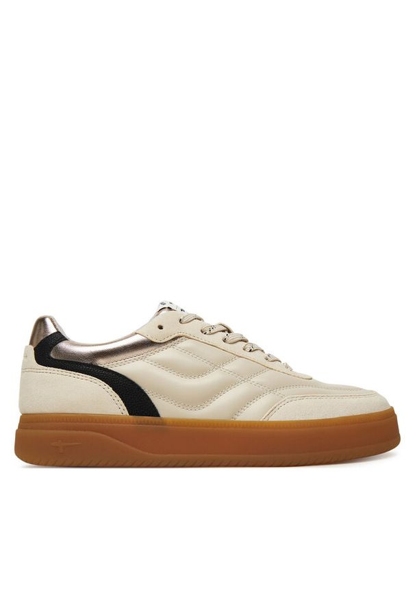 Sneakersy Tamaris. Kolor: beżowy