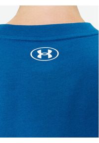 Under Armour T-Shirt Ua Collegiate Crest Crop Ss 1379402 Niebieski Loose Fit. Kolor: niebieski. Materiał: bawełna