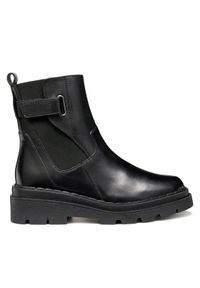 Geox Botki D Felleny D56XEC 00043 C9999 Czarny. Kolor: czarny. Materiał: skóra
