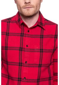 Wrangler - MĘSKA KOSZULA WRANGLER LS 1PKT SHIRT CRIMSON RED W5A1T2X51. Kolor: czerwony #4