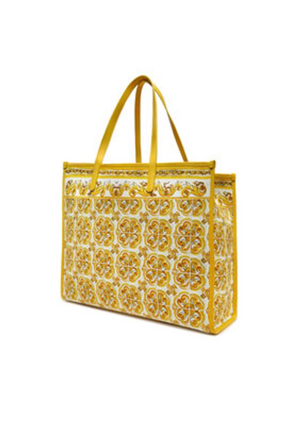 DOLCE & GABBANA - Dolce&Gabbana Torebka BB2274 AP026 Żółty. Kolor: żółty