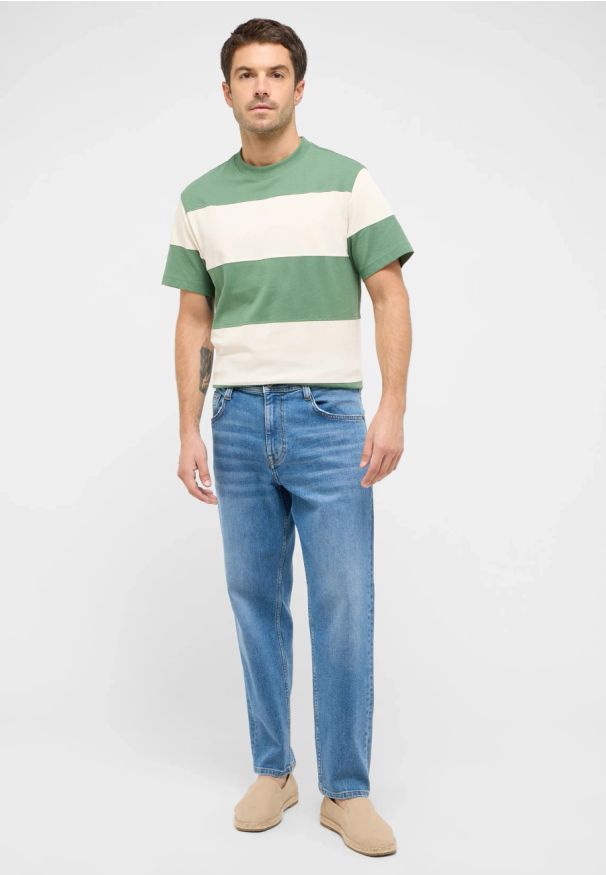 Męskie Spodnie Jeansowe Mustang Style Denver Tapered Denim Blue 1016327 5000 583