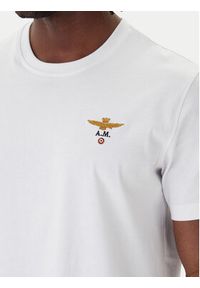 Aeronautica Militare T-Shirt 261TS1580UJ00372 Biały Regular Fit. Kolor: biały. Materiał: bawełna #5