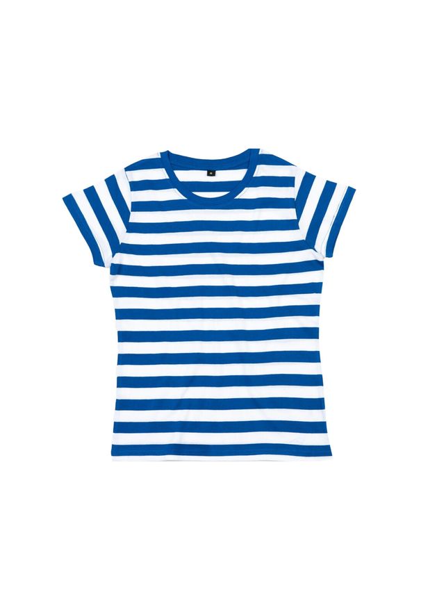 MANTIS - T-shirt Damski W Paski. Kolor: niebieski, biały, wielokolorowy. Wzór: paski. Sport: turystyka piesza