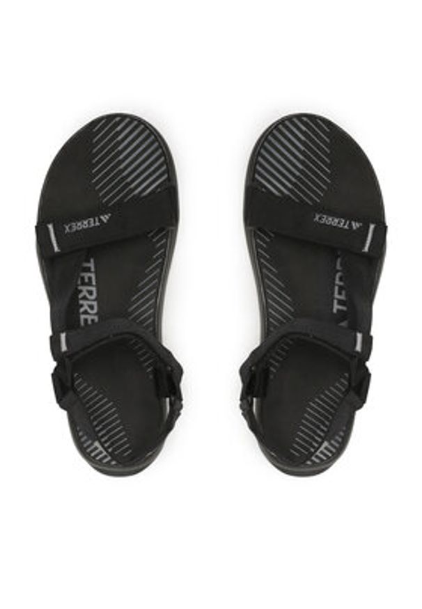 Adidas - adidas Sandały Terrex Hydroterra Light Sandals ID4273 Czarny. Kolor: czarny. Materiał: materiał