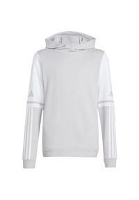 Adidas - Bluza dla dzieci adidas Squadra 25 Sweat Hoody. Kolor: biały, wielokolorowy, szary