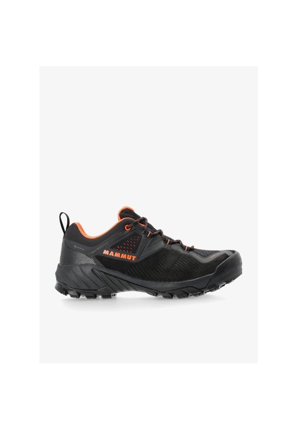 Buty trekkingowe męskie Mammut Sapuen Low GTX. Kolor: czarny. Materiał: guma, tkanina, skóra