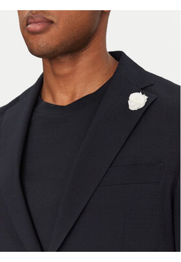 BOSS Marynarka C-Hanry-252 50540784 Granatowy Slim Fit. Kolor: niebieski. Materiał: syntetyk