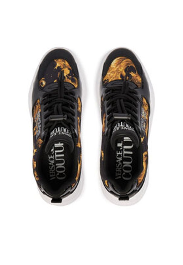 Versace Jeans Couture Sneakersy 80VA3SC7 ZSD94 G89 Czarny. Kolor: czarny. Materiał: skóra