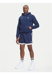 Adidas - adidas Bluza Trefoil Essentials IY4929 Granatowy Regular Fit. Kolor: niebieski. Materiał: bawełna #4