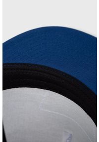 Vans czapka bawełniana z aplikacją. Kolor: niebieski. Materiał: bawełna. Wzór: aplikacja #5